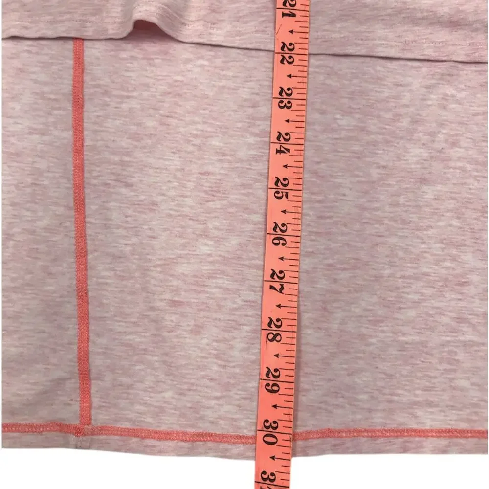LULULEMON My Mantra V-Neck Hi Low Top Tunic Sz 12/14 Pink Athletic Everyday